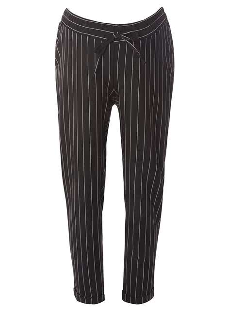 **Maternity Black and Grey Stripe trousers